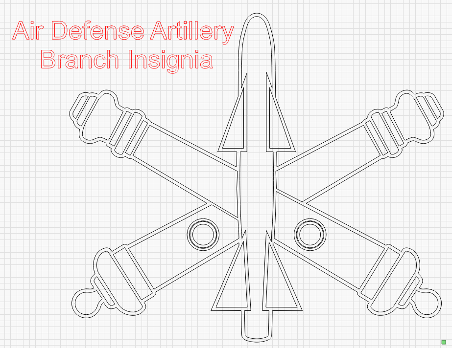 Air Defense Artillery Company Guidon AND Branch Insignia (United States Army)