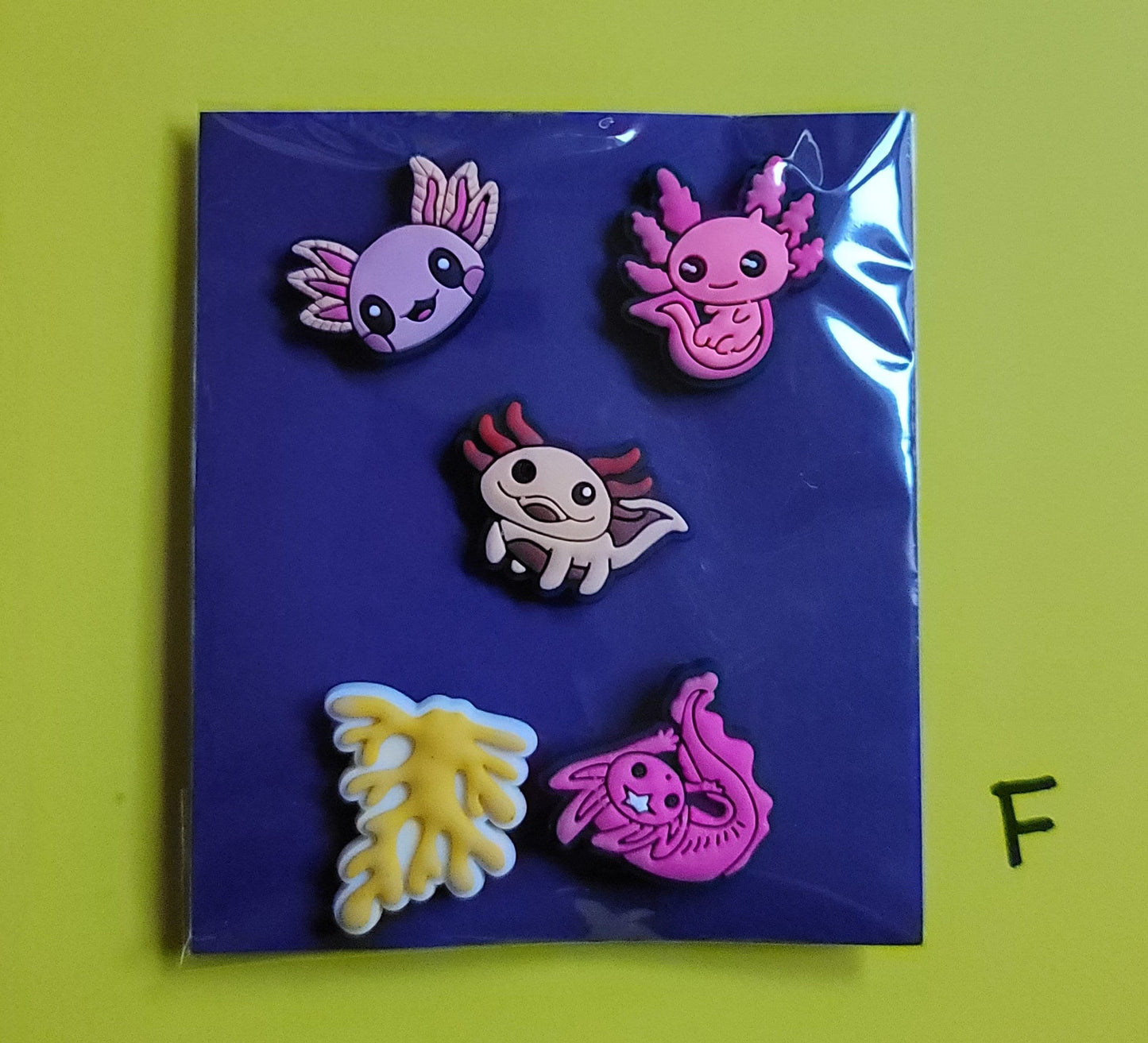 Axolotl Croc Charms, Axolotl Shoe Charms, Axolotl Jibbitz