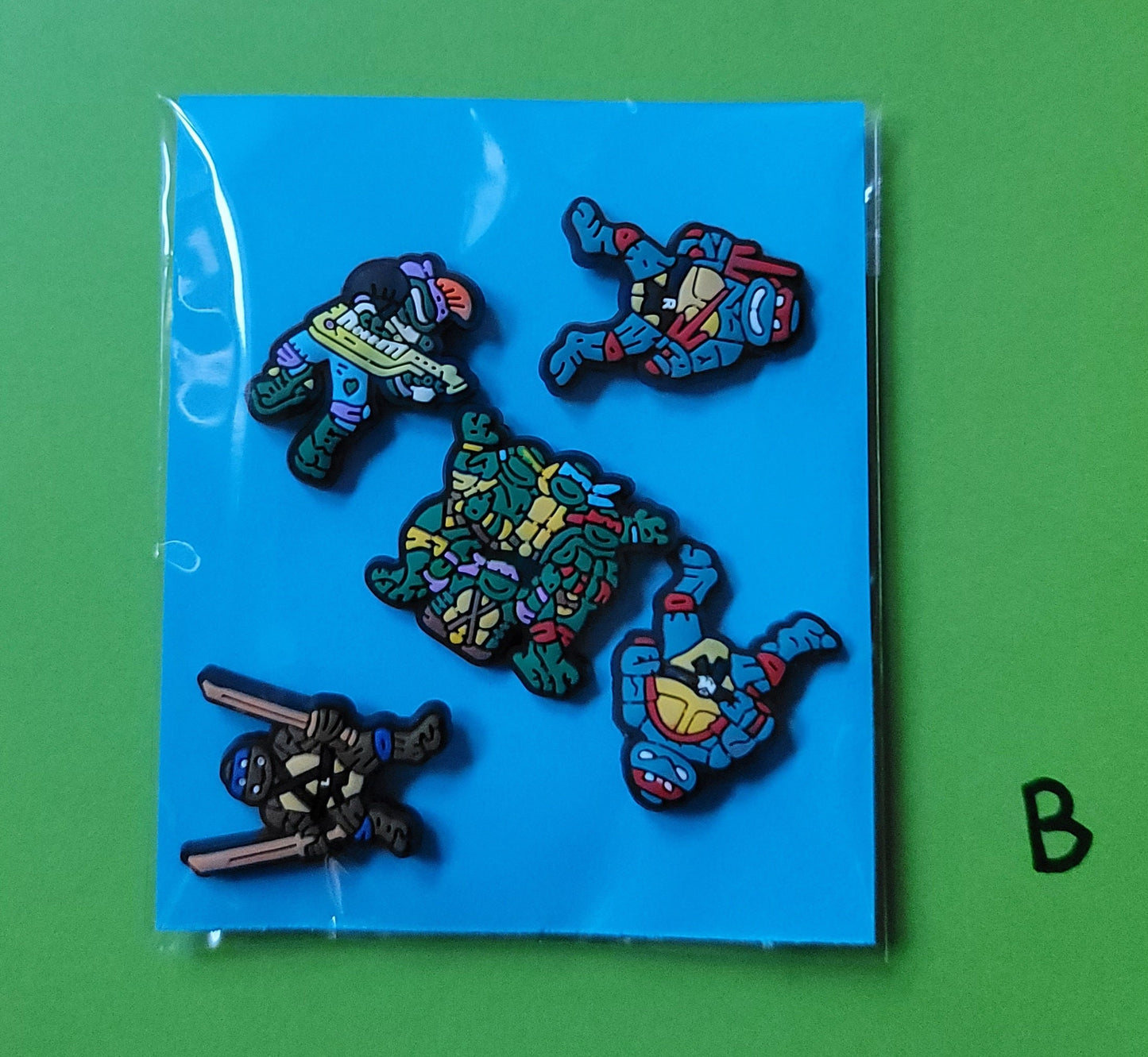 Ninja Turtle Inspired Croc Charms, Turtle Croc Charms, Shoe Charms, Ninja Turtle Inspired Croc Accessory, Ninja Flair, Turtle Flair, Jibbitz