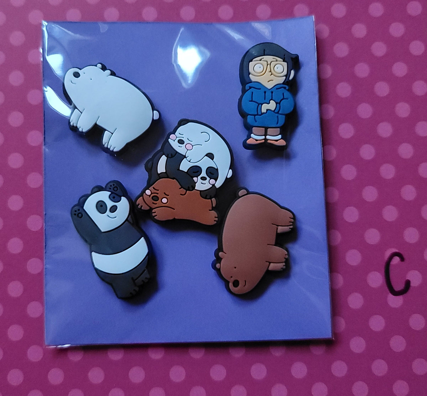 We Bare Bears Inspired Croc Charms, We Bare Bears Inspired Jibbitz