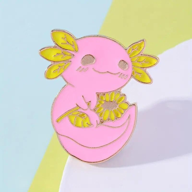 Axolotl Pin, cute pin, cute enamel pin, axolotl enamel pin, pin collector, axolotl lover, axolotl fan, axolotl jewelry, axolotyls are cool