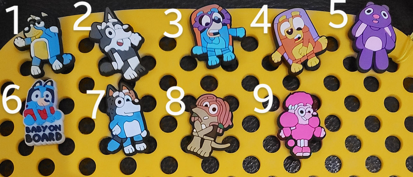 Bluey Inspired Croc Charms