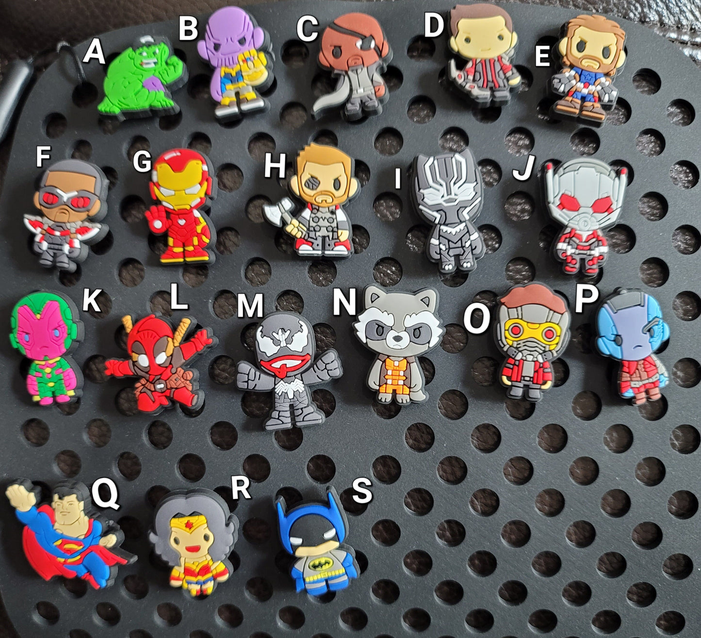 Marvel Inspired Croc Charms, Avengers Inspired Croc Charms, Averngers Inspired Shoe Charms, Avengers Inspired Jibbitz