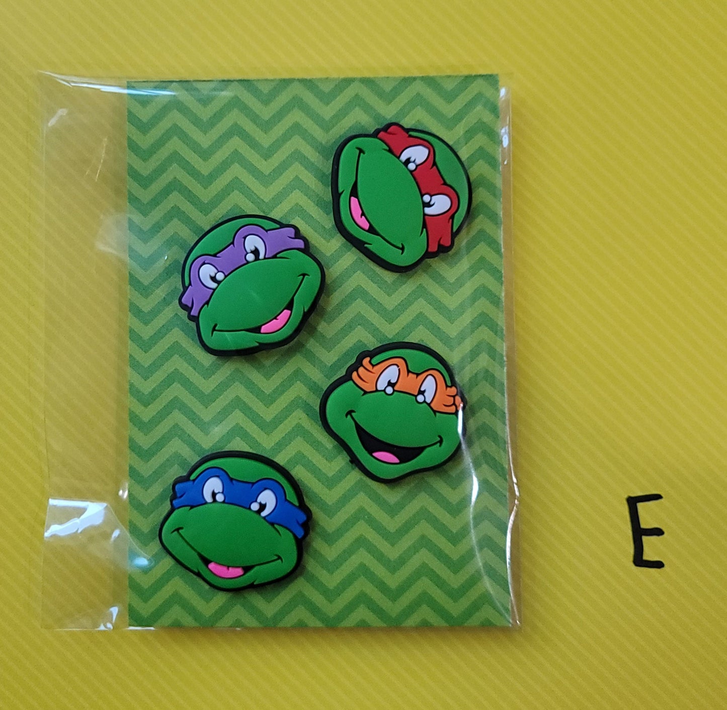 Ninja Turtle Inspired Croc Charms, Turtle Croc Charms, Shoe Charms, Ninja Turtle Inspired Croc Accessory, Ninja Flair, Turtle Flair, Jibbitz