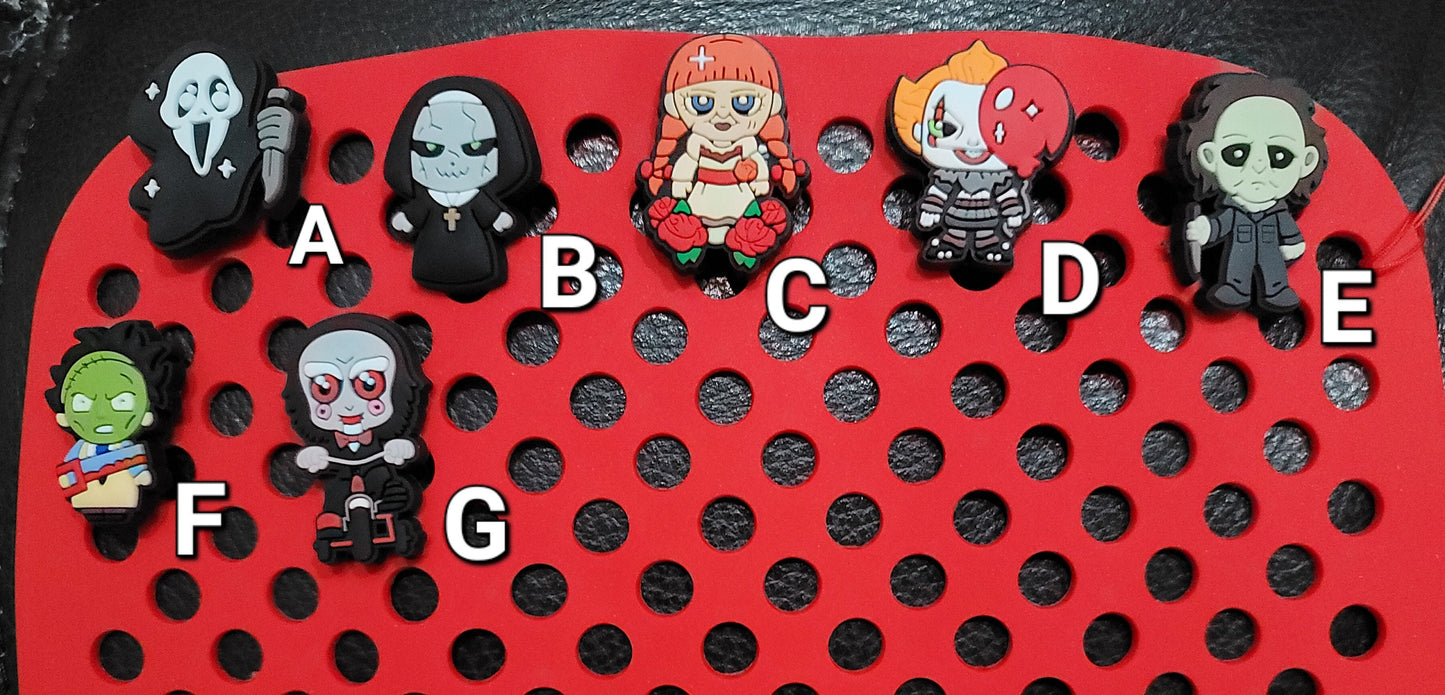 Horror Movie Inspired Croc Charms