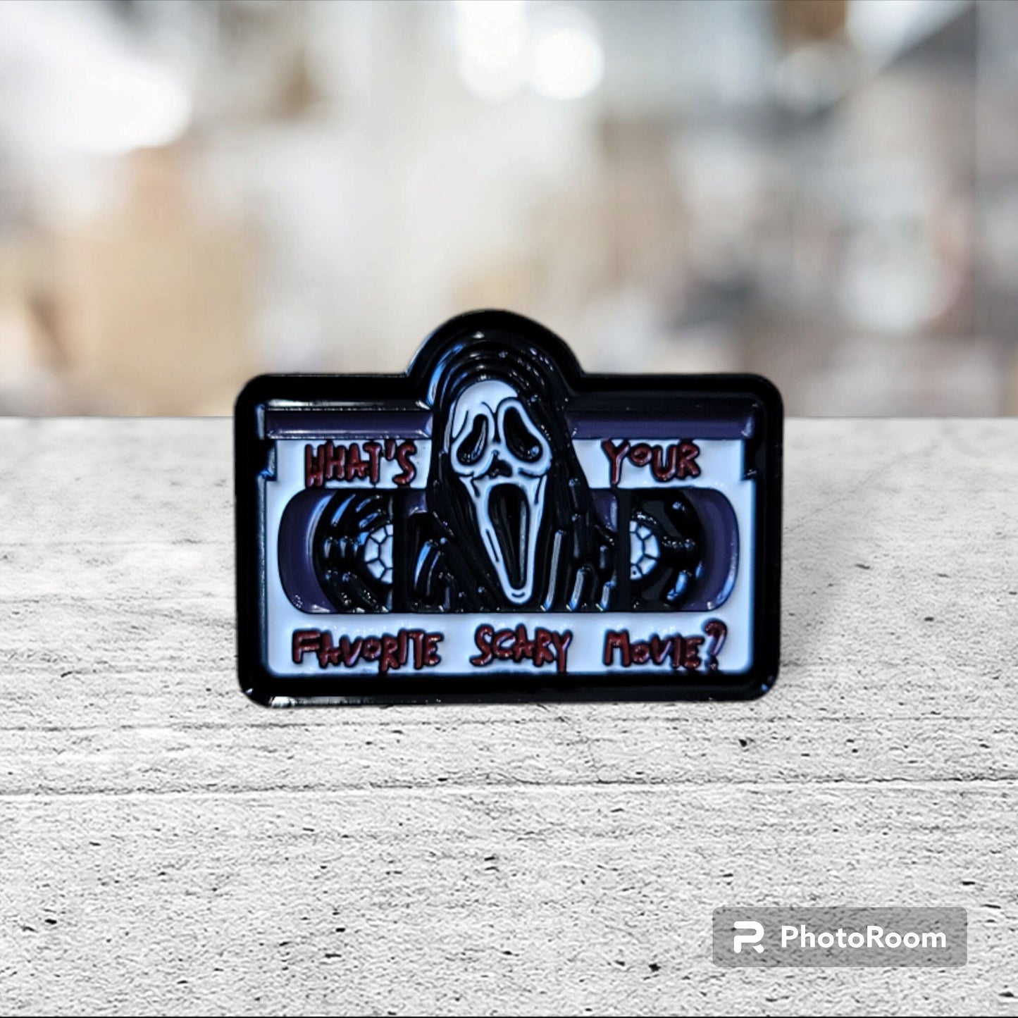 Ghostface Inspired Pin, Scream Inspired Pin, Scary Movie Inspired Pin, Horror Movie Inspired Pin, Horror Film Inspired Pin