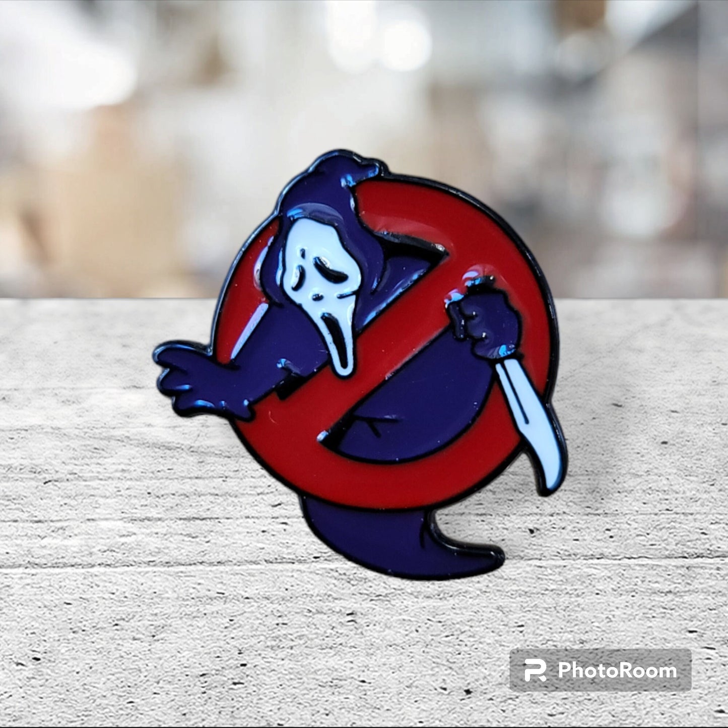 Ghostface Inspired Pin, Scream Inspired Pin, Scary Movie Inspired Pin, Horror Movie Inspired Pin, Horror Film Inspired Pin