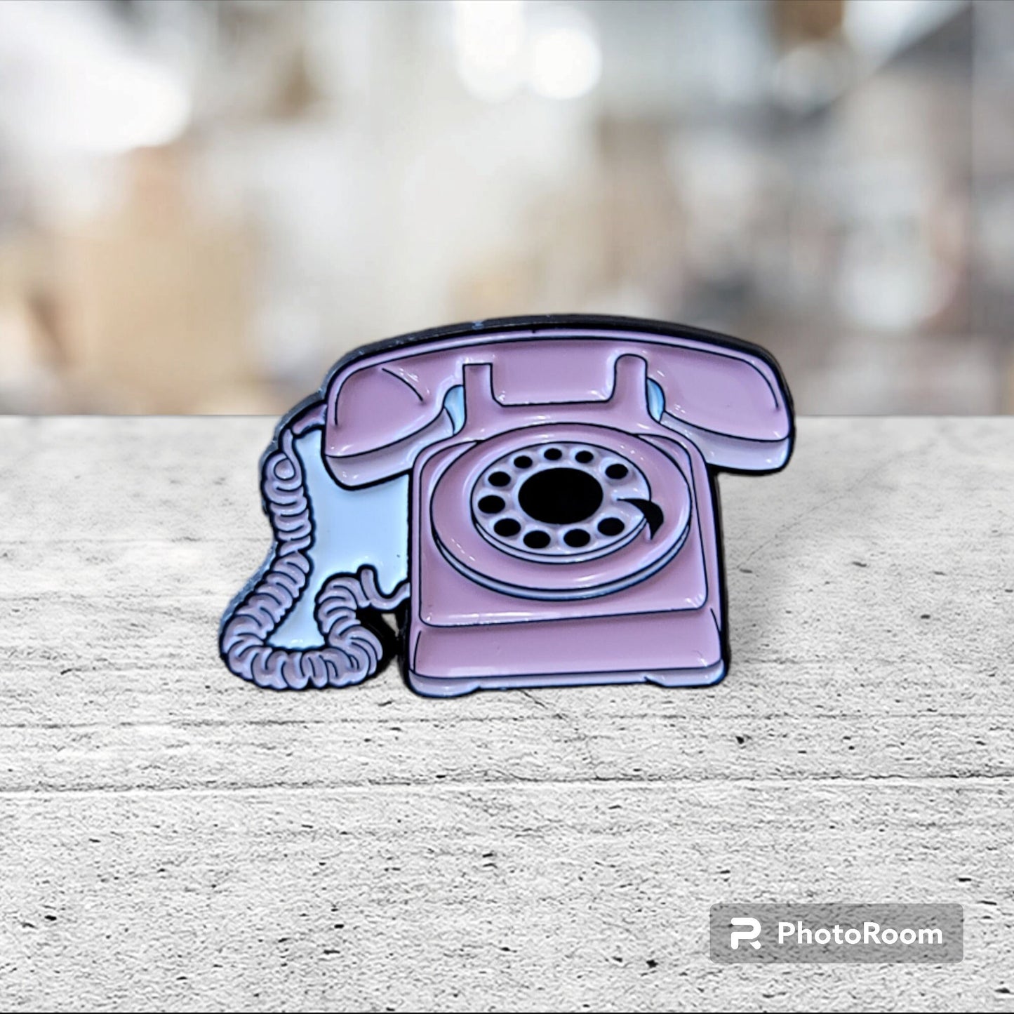 Vintage Telephone Pin, Retro Telepone Pin