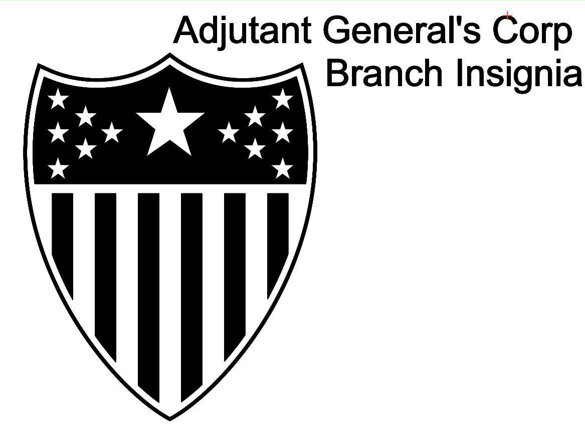Adjutant General Corps Guidon AND Branch Insignia (United States Army)