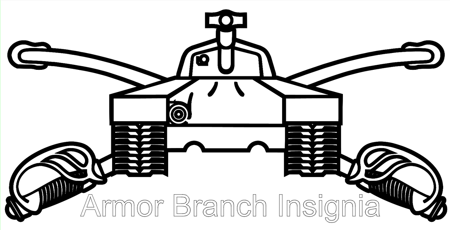 Armory Company Guidon AND Branch Insignia (United States Army)