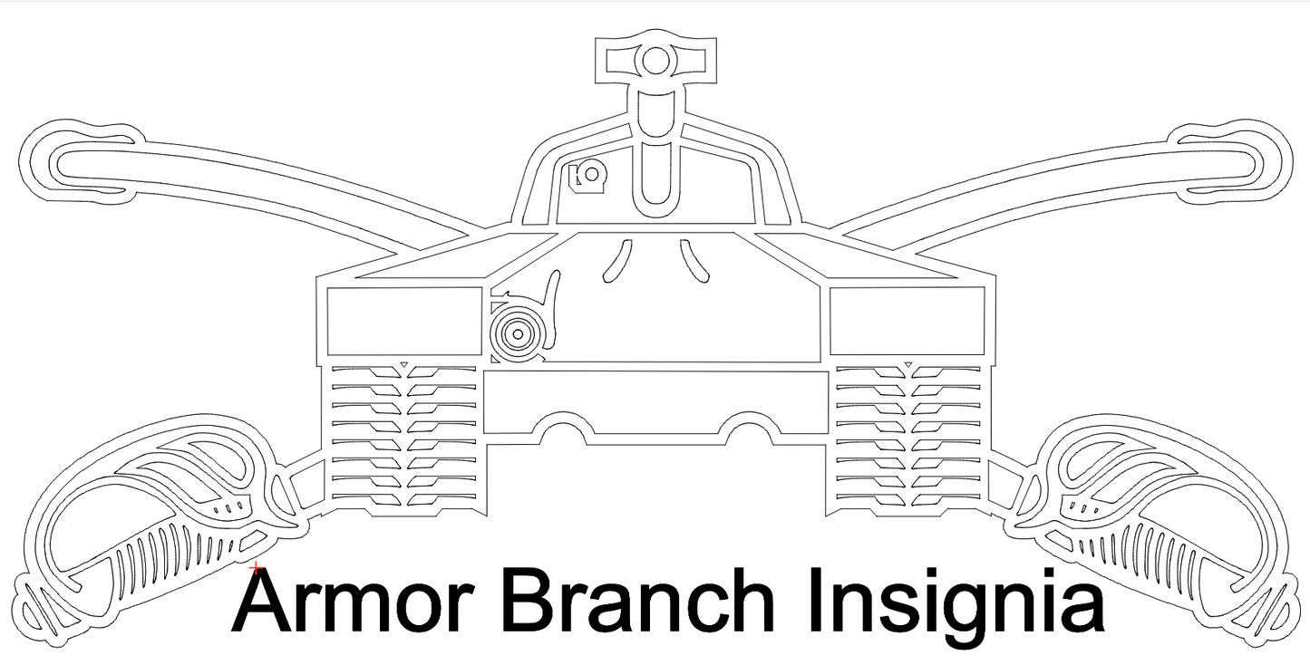 Armory Company Guidon AND Branch Insignia (United States Army)
