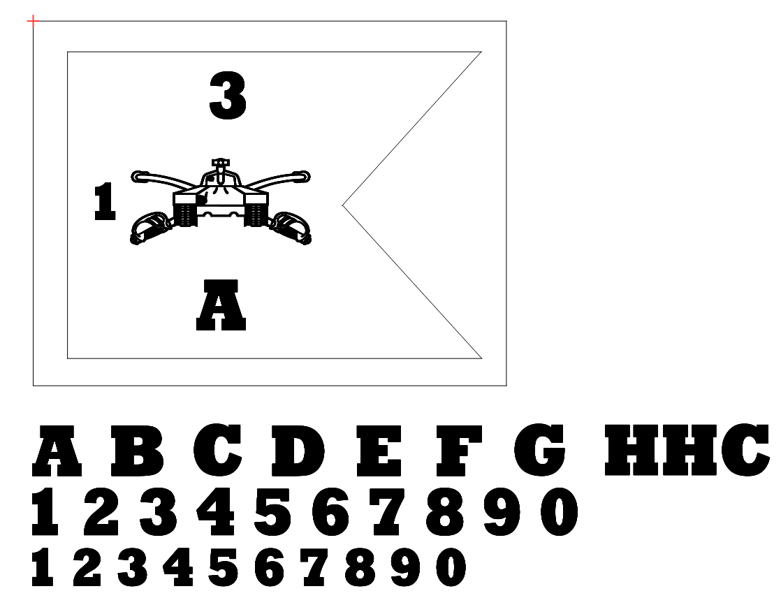 Armory Company Guidon AND Branch Insignia (United States Army)