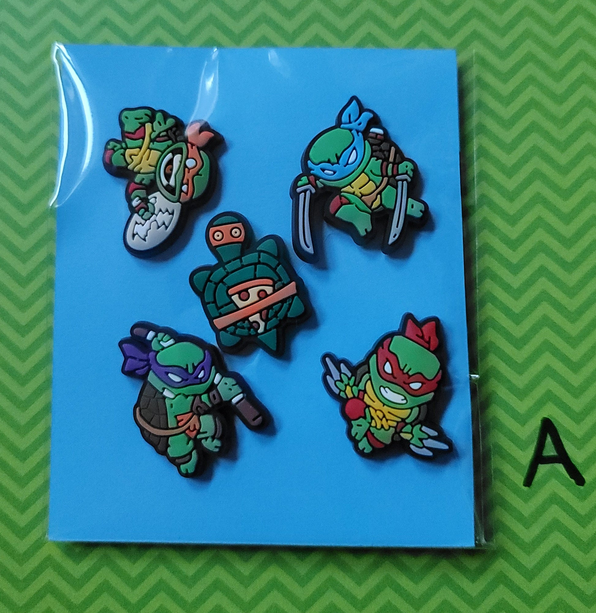 Ninja Turtle Inspired Croc Charms, Turtle Croc Charms, Shoe Charms, Ninja Turtle Inspired Croc Accessory, Ninja Flair, Turtle Flair, Jibbitz