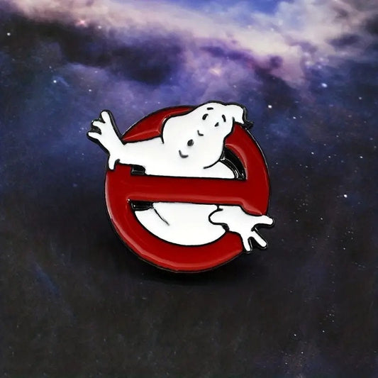 Ghostbusters Inspired Enamel Pin, no ghosts pin, I ain't afraid of no ghosts, I ain't afraid of no ghosts pin, nostalgic, 80s 90s