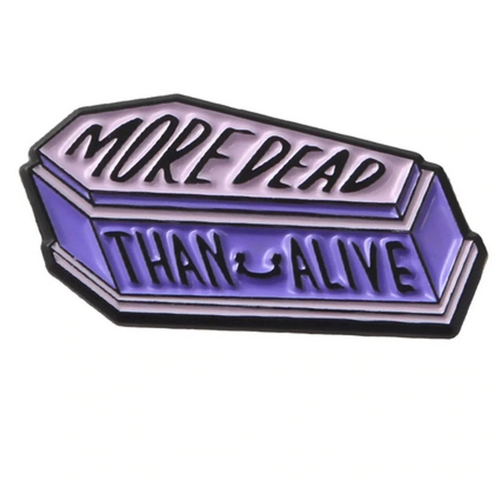 Sarcastic pins, sarcastic enamel pins, dead inside but still horny, dark humor, humorous, adult humor, adults, pins for adults, adulty,
