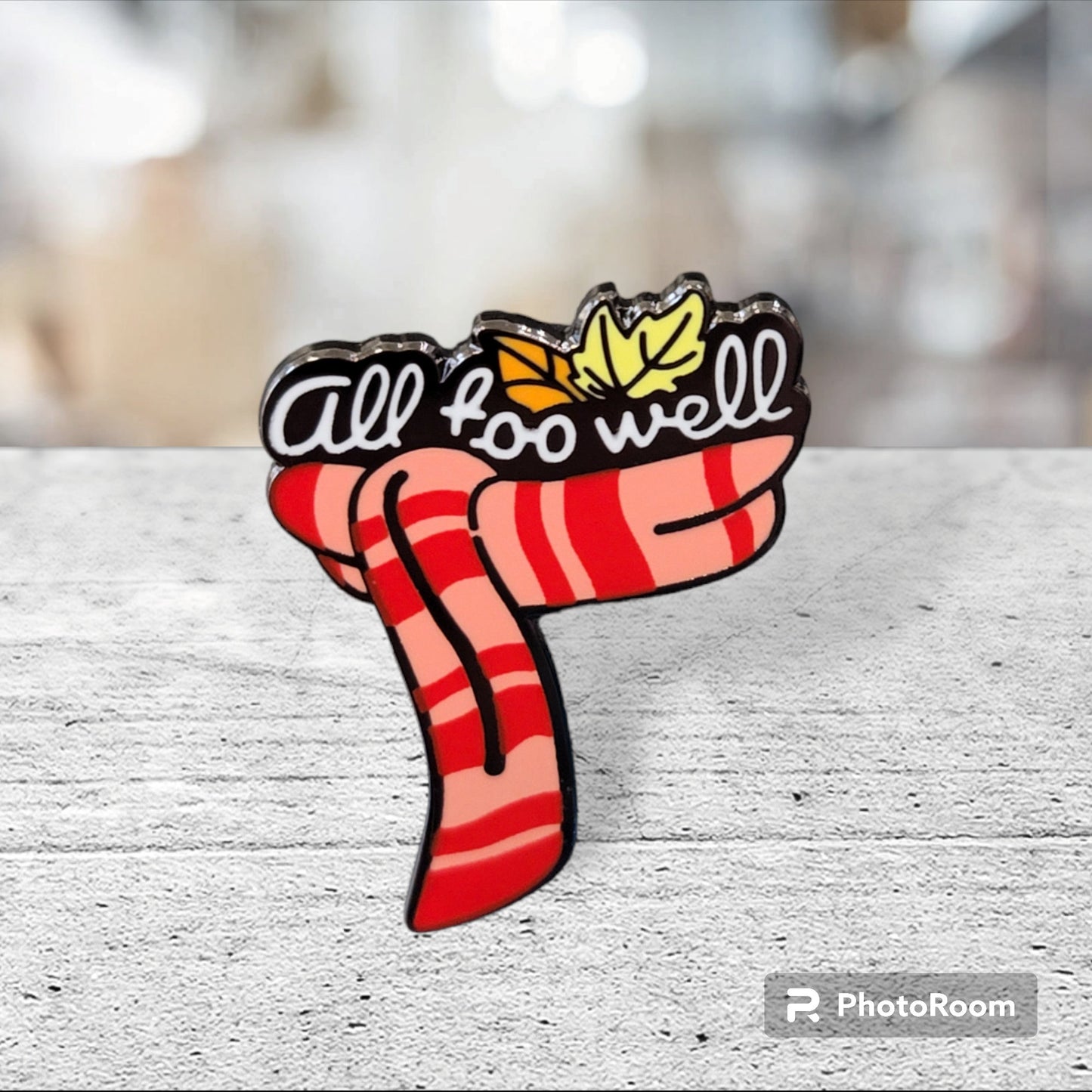 Taylor Swift Inspired Pin, All Too Well Scarf Inspired Pin, Enamel Pin, All Too Well 10 minute version, All To Well Scarf Pin. All To Well