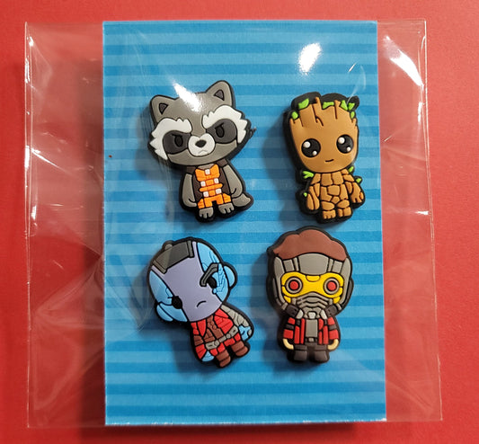 Guardians of the Galaxy Inspired Croc Charms, Guardians of the Galaxy Inspired Shoe Charms, Guardians of the Galaxy Inspired Jibbitz