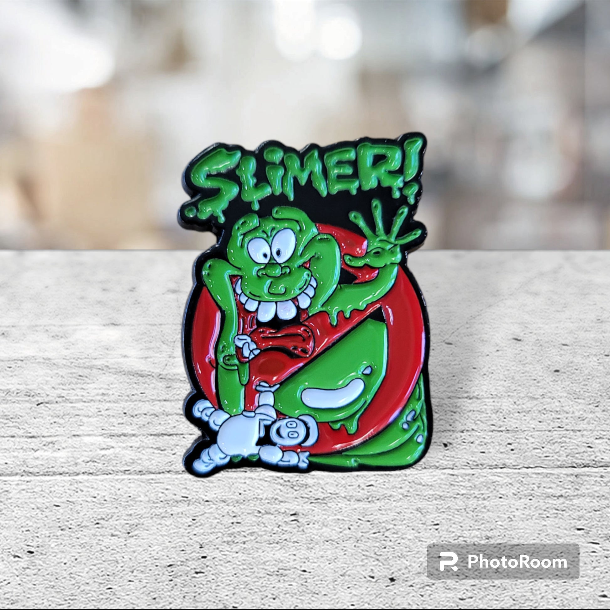 Ghostbusters Inspired Pin, Slimer Inspired Pin