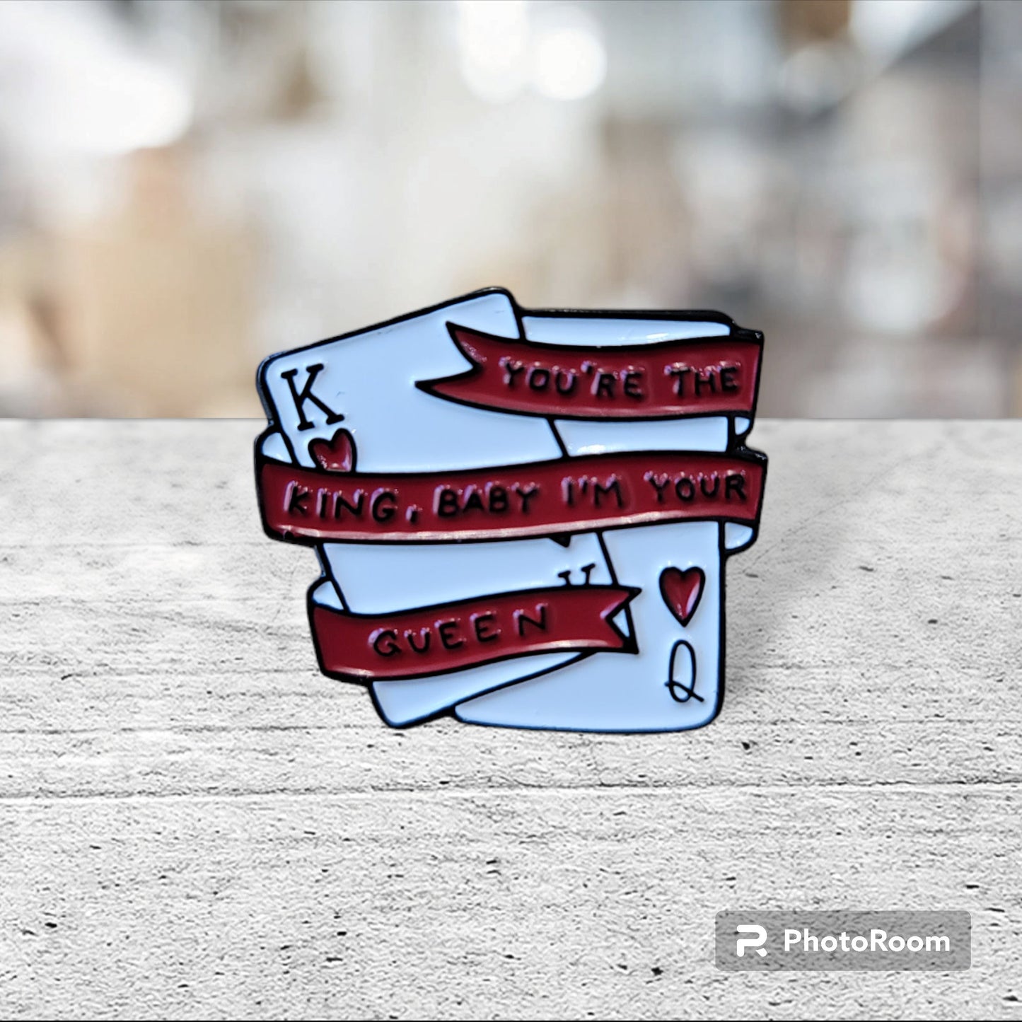 Taylor Swift Inspired Enamel Pin, Blank Space Inspired Enamel Pin, You're the King, Baby I'm Your Queen Enamel Pin
