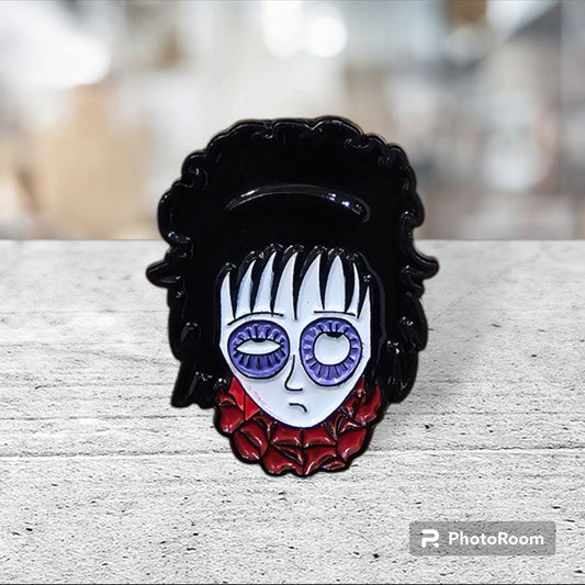 Beetlejuice Themed Pin, Lydia Deetz Themed Pin