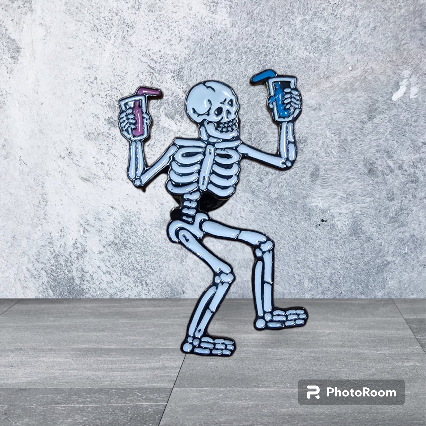 Skeleton Halloween Pin